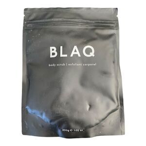 NEW BLAQ Body Scrub 7 oz Exfoliant SEALED FREE US SHIPPING Activated Charcoal